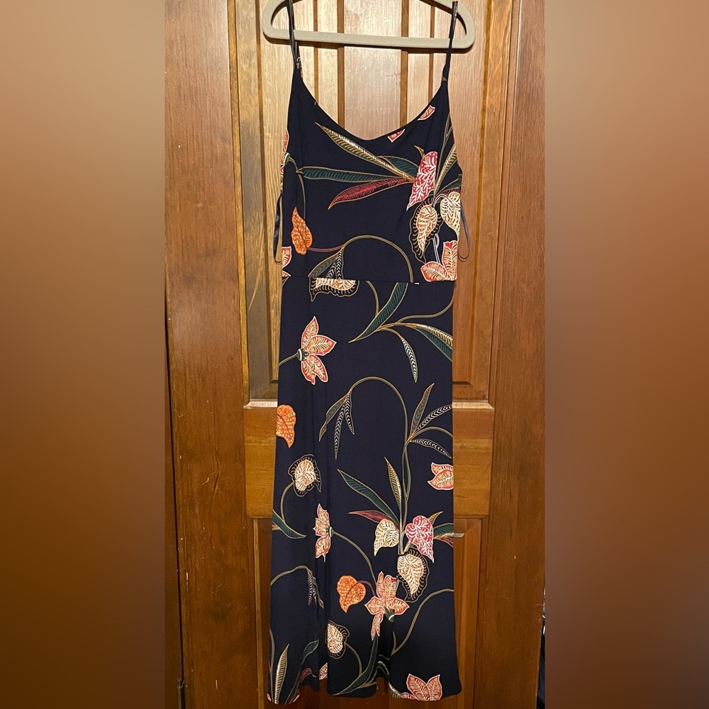 Loft blue flower sundress 0P